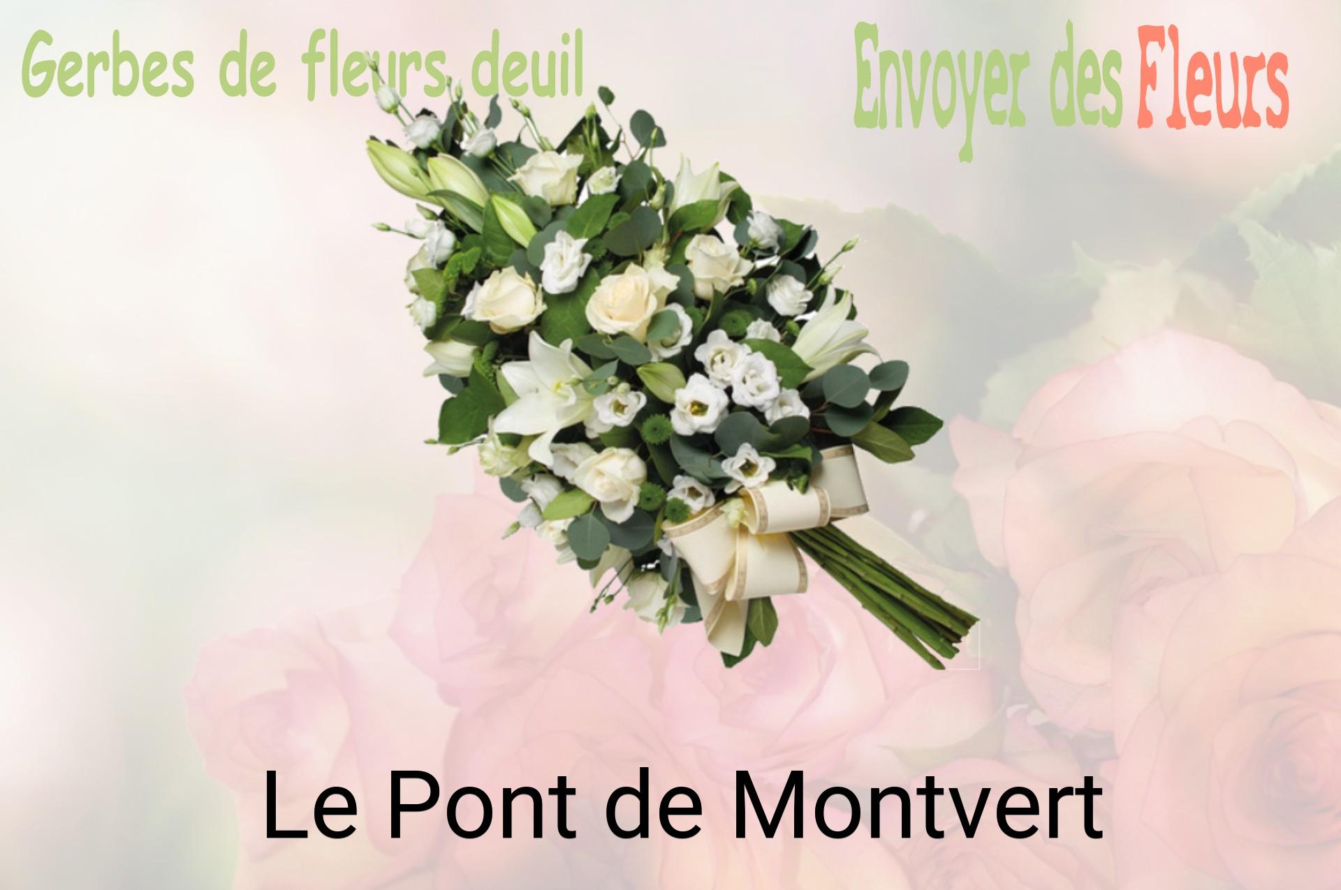 Gerbe de fleurs de deuil livrée à Le Pont-de-Montvert